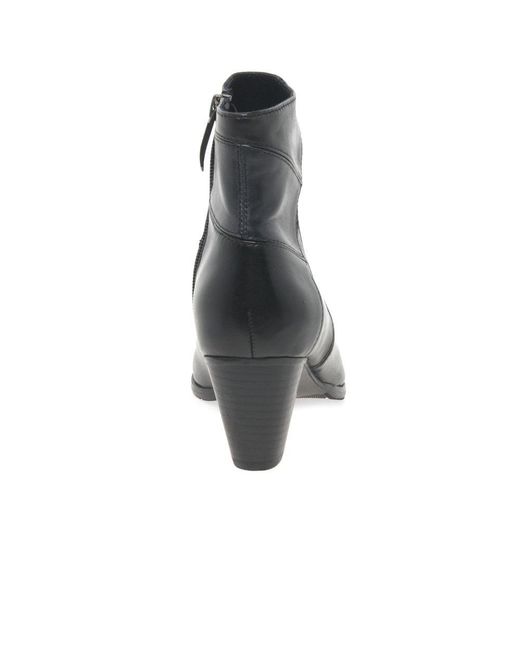 Regarde Le Ciel Black Sonia 16 Glove Leather Patchwork Ankle Boots