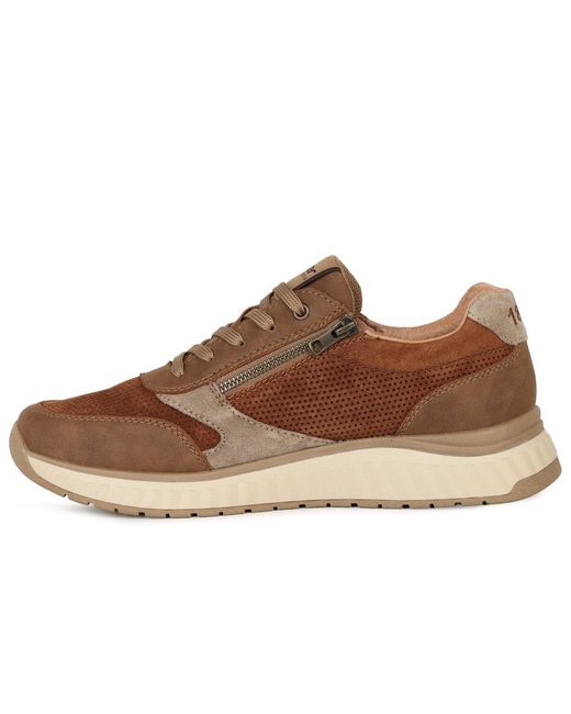 Rieker Brown Station Trainers for men