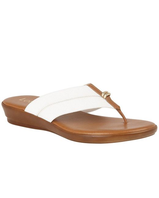 Lotus Brown Erminia Toe Post Sandals