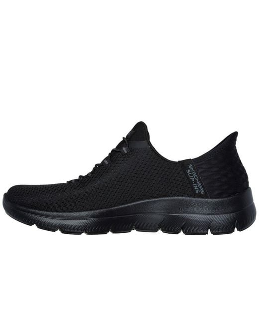 Skechers Black Hands Free Slip-ins Summits Girls Night