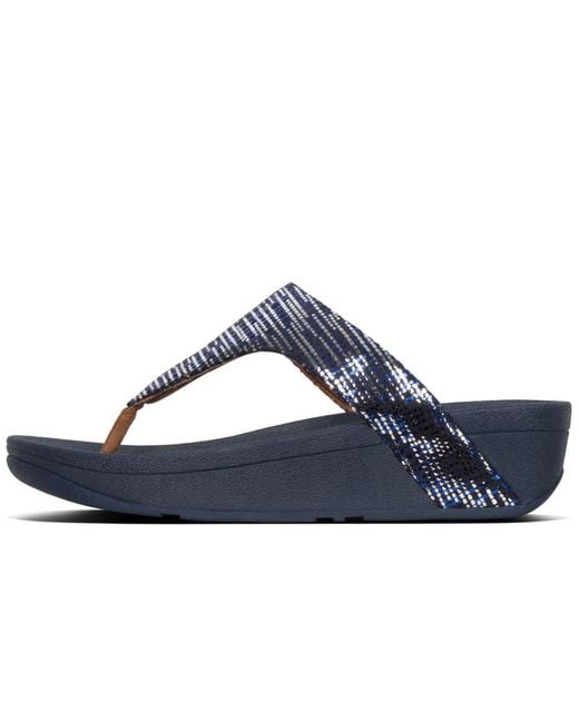 navy toe post sandals