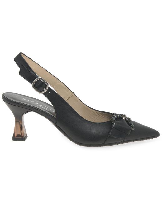 Hispanitas Black Manuela Open Court Shoes
