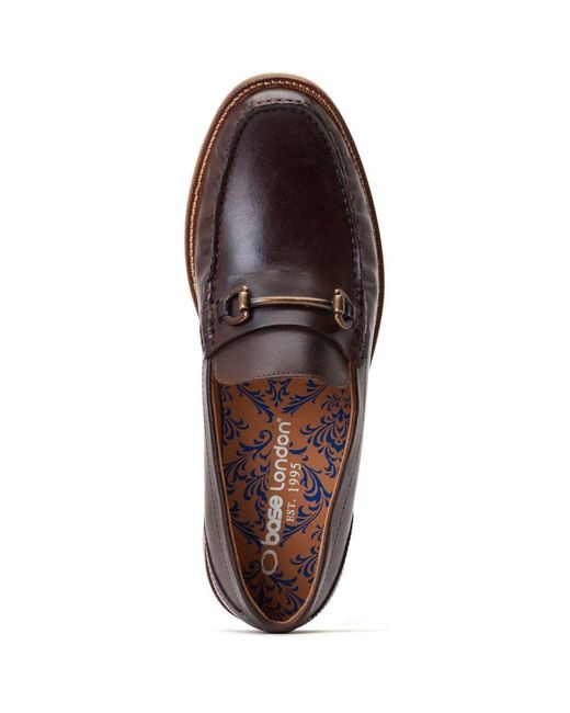 Base London Brown Madison Loafers for men