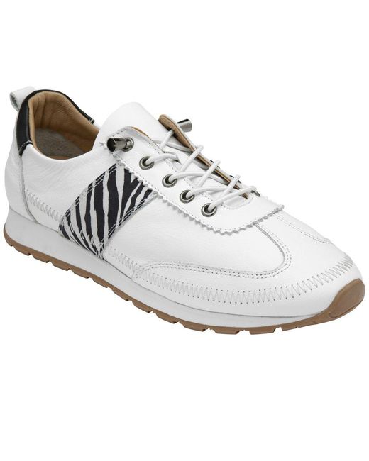Lotus White Lola Trainers