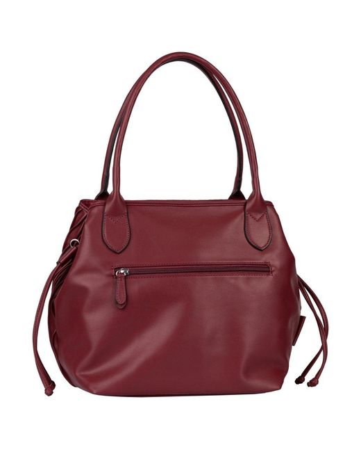 Gabor Red Granada Wave Shopper Shoulder Bag