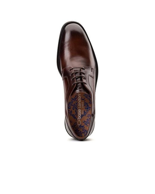 Base London Brown Sleeve Lace Up Shoes for men