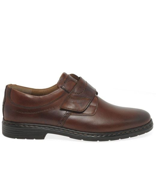 Josef Seibel Brown Alastair 16 Riptape Shoes for men