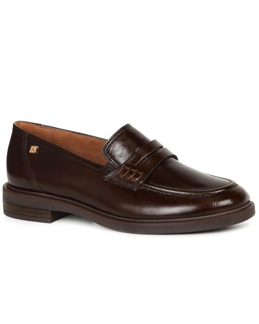 Paul Green Brown Halle Penny Loafers