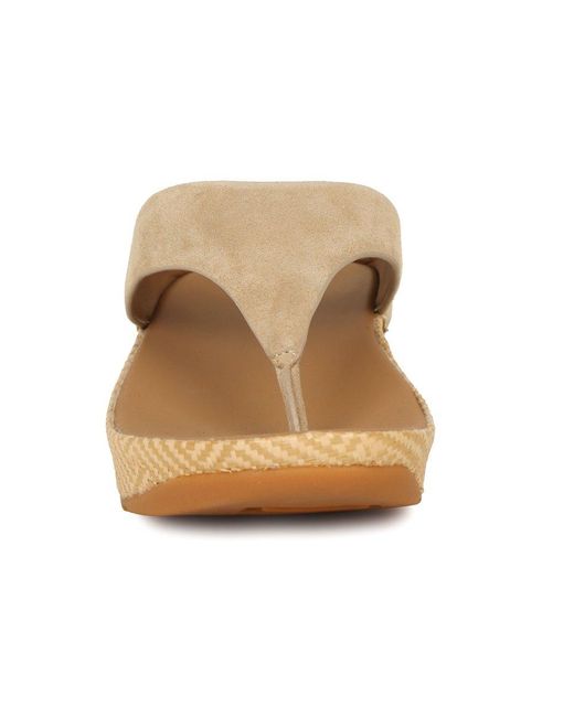 Fitflop Brown Lulu Lux Graphic Weave Sandals