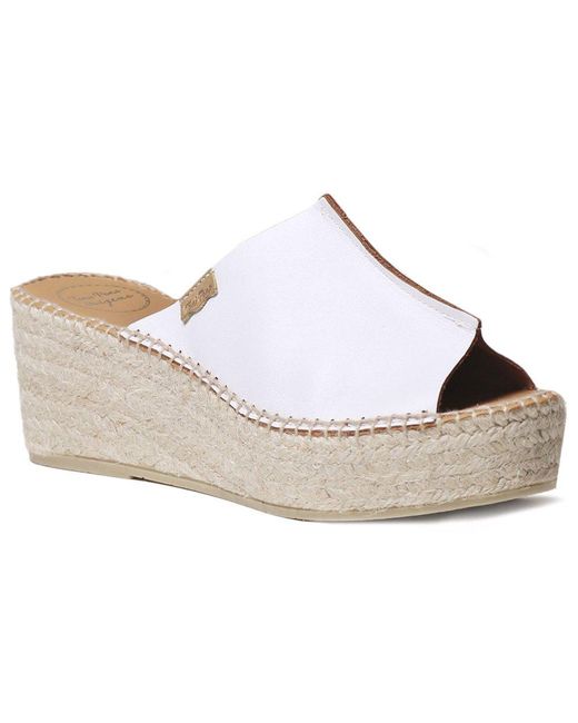 Toni Pons White Ivonne Wedge Heel Sandals