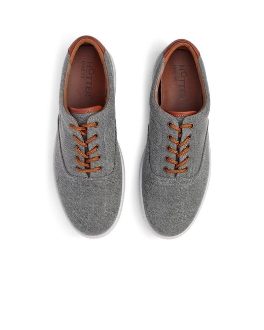 Hotter Gray Rowan Trainers for men