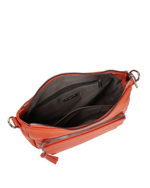 David Jones Red Bordeaux Shoulder Bag