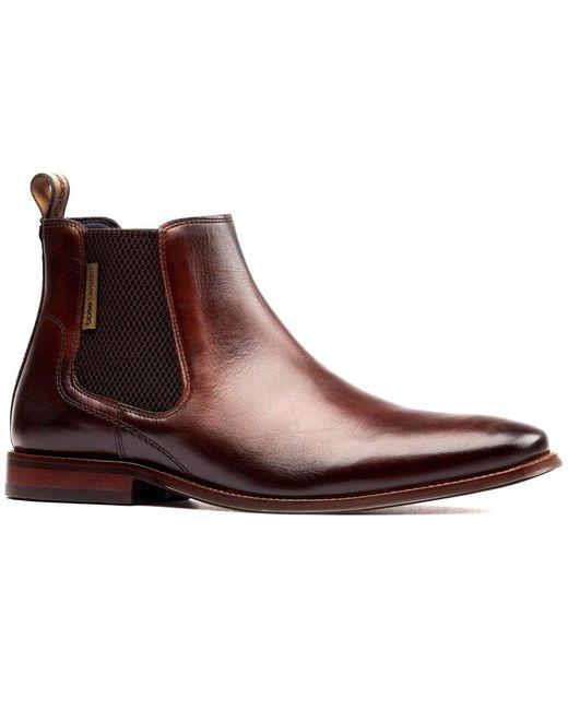 Base London Brown Sikes Chelsea Boots for men