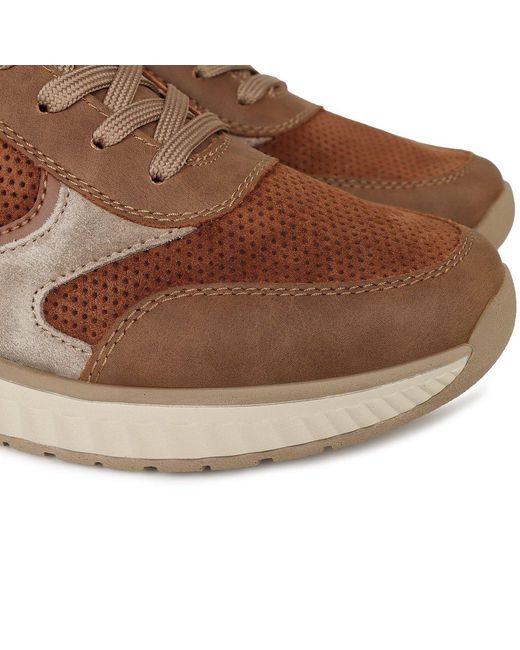 Rieker Brown Station Trainers for men