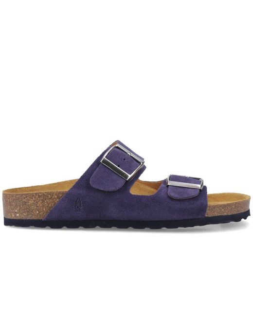 Hush Puppies Blue Brixley Mules