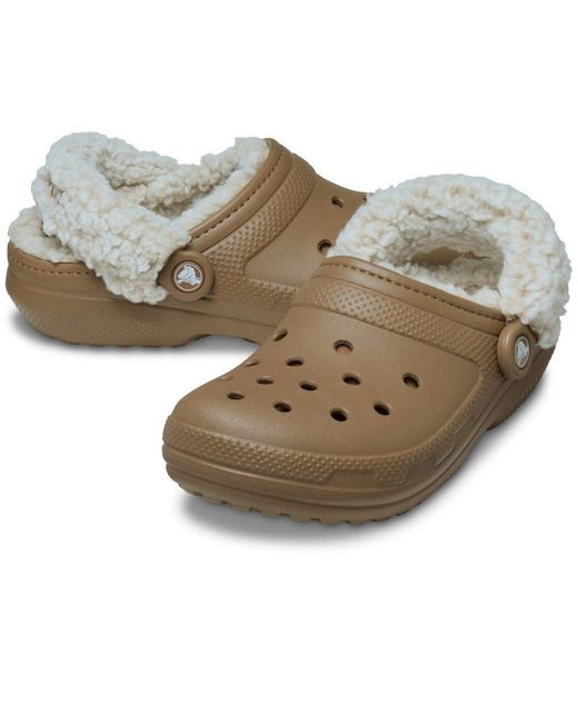 CROCSTM Brown Classic Fleece Lined Clog for men