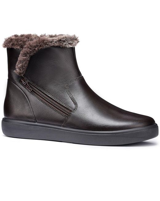 Hotter Black Manor Ankle Boots