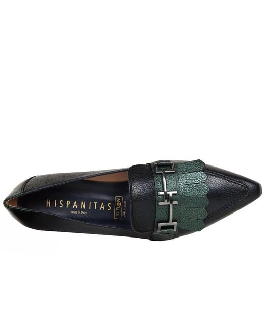 Hispanitas Blue Dali Fringe Loafers