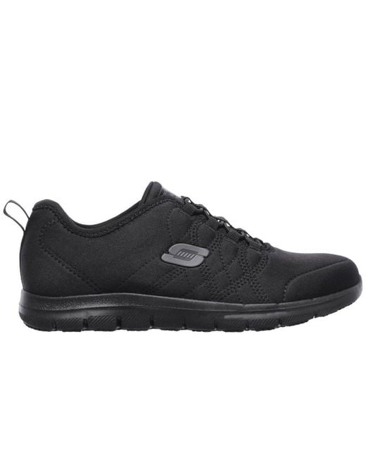 Skechers Black Ghenter Srelt Work Shoes
