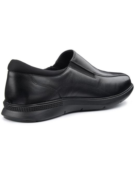 Hotter Black Xavier Shoes for men