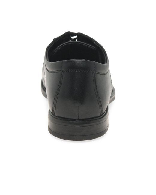 Clarks Black Howard Cap Formal Lace Up Shoes for men