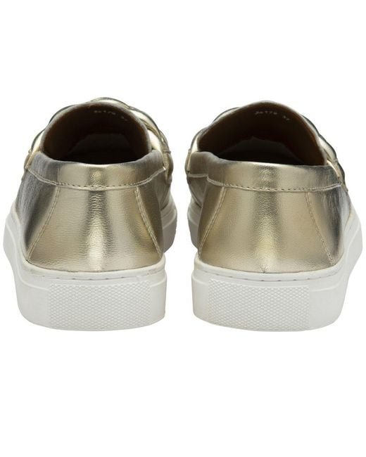 Lotus Metallic Bertie Loafers