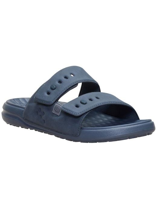 HeyDude Blue Wave 2 Strap Slide Sandals for men