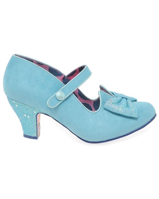 Irregular Choice Blue Piccolo Wide Fit Mary Jane Court Shoes