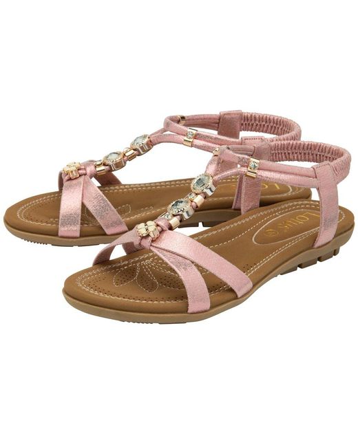 Lotus Pink Bettina Sandals