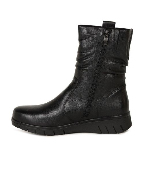Caprice Black Bella Warm Lined Ankle Boots