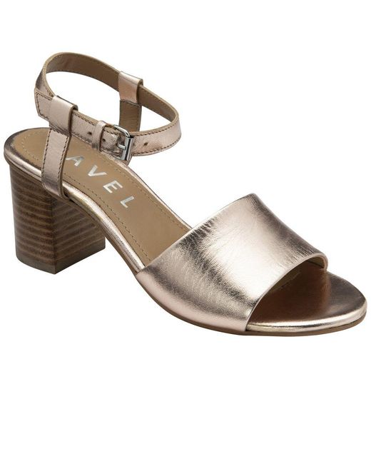 Ravel Metallic Henty Heeled Sandals