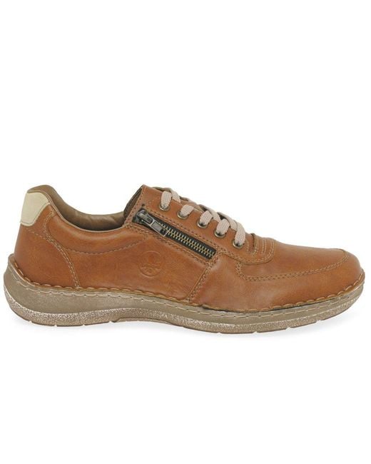 Rieker Brown Dipton Casual Lightweight Trainers for men