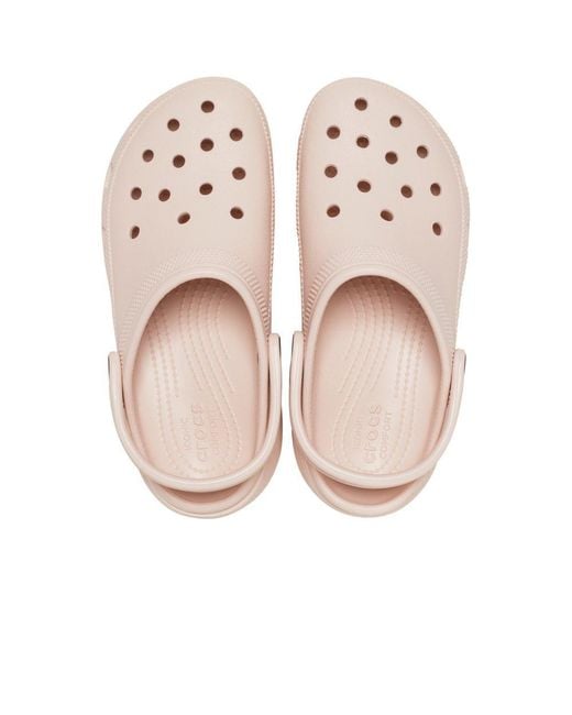 CROCSTM Pink Classic Platform Clogs
