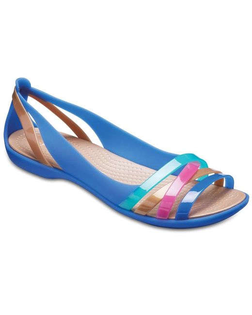 Crocs™ Isabella Huarache 2 Flat W Sandal in Blue | Lyst Canada