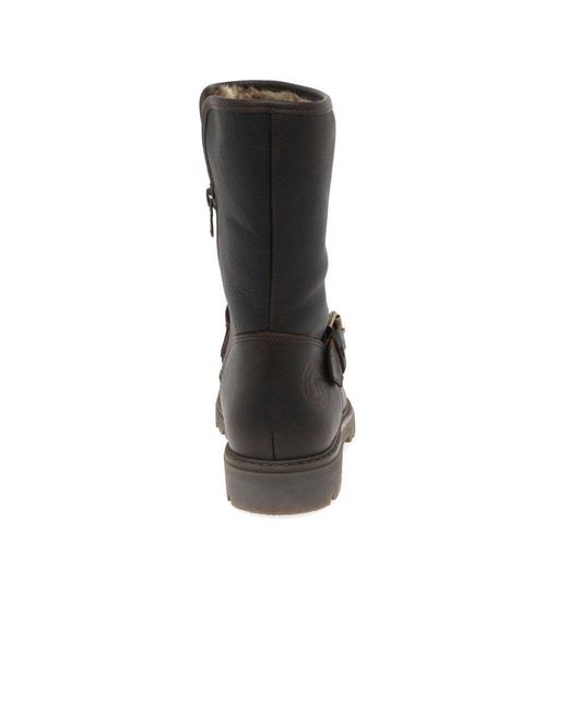 Panama Jack Black Singapur B23 Biker Ankle Boots