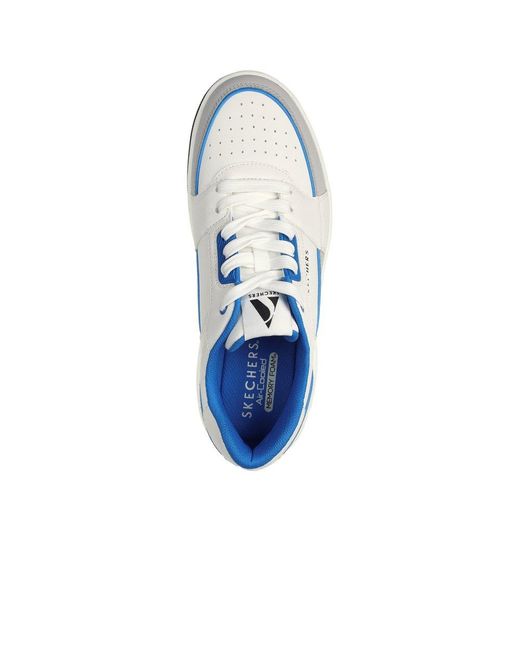 Skechers White Uno Court Low-post Trainers Size: 6 for men