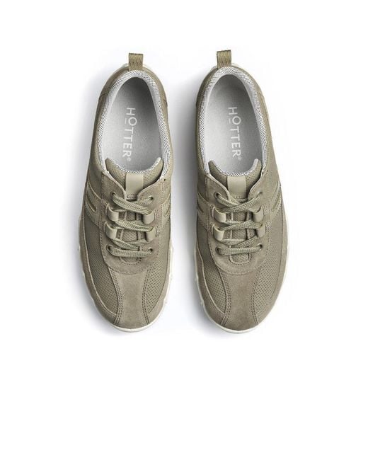 Hotter Gray Leanne Ii Wide Trainers