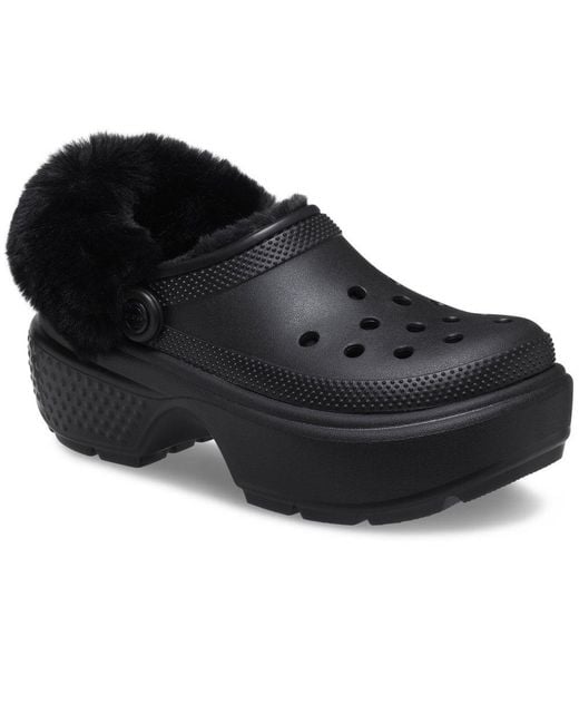 CROCSTM Black Stomp Lined Clog