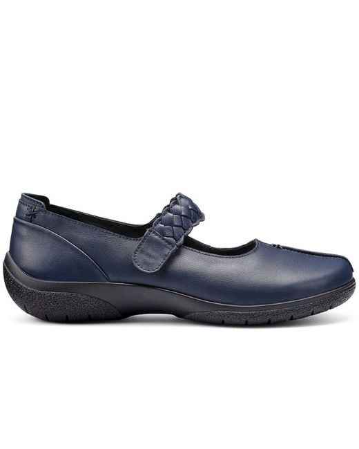 Hotter Blue Shake Ii Wide Fit Mary Jane Shoes
