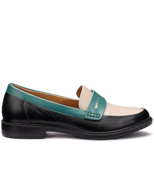 Hotter Blue Dorset Penny Style Loafers