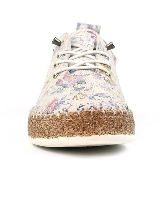 Lunar (GRS) White Iva Plimsoll Trainers