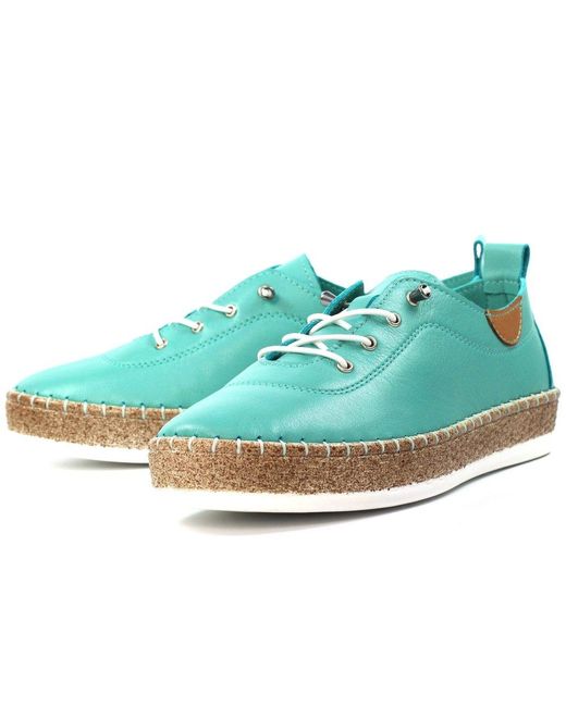 Lunar (GRS) Blue Evie Plimsoll Trainers