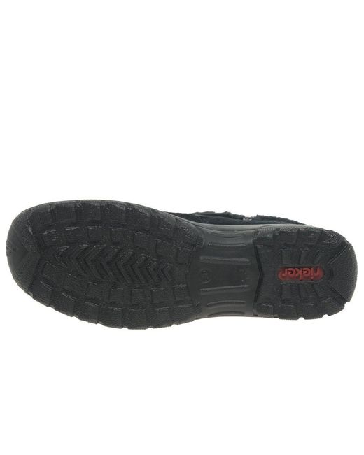 Rieker Black Everest Ankle Boots