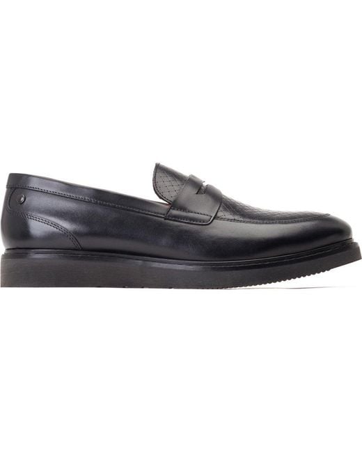 Base London Blue Sid Penny Loafers for men