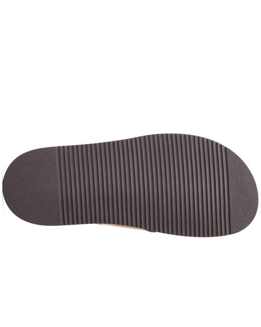 Base London Brown Webb Sliders for men