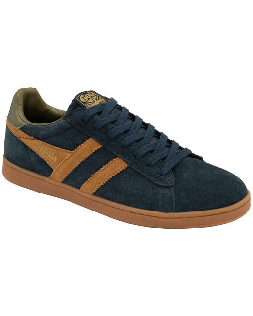 Gola Blue Equipe Ii Suede Trainers Size: 7 for men
