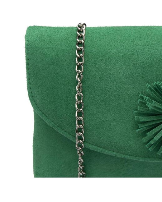 Lotus Green Rose Clutch Bag