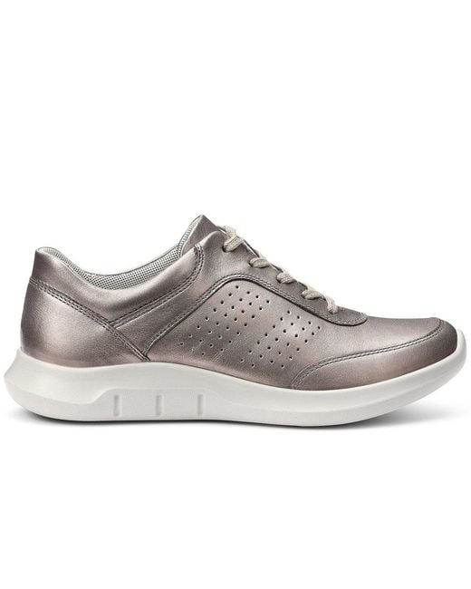 Hotter Gray Orion Wide Fit Trainers