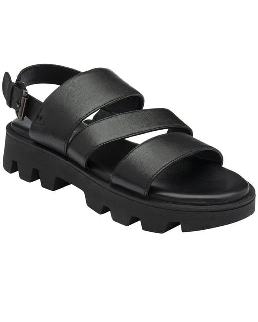 Lotus Black Xena Flatform Sandals