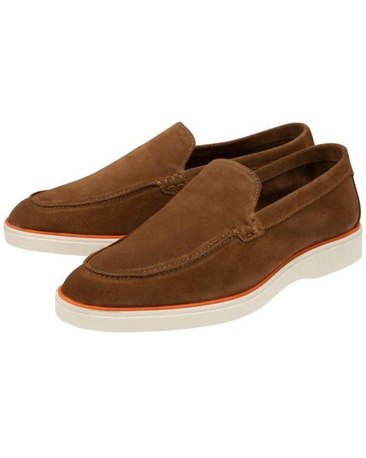 Frank Wright Brown Simmons Loafers for men